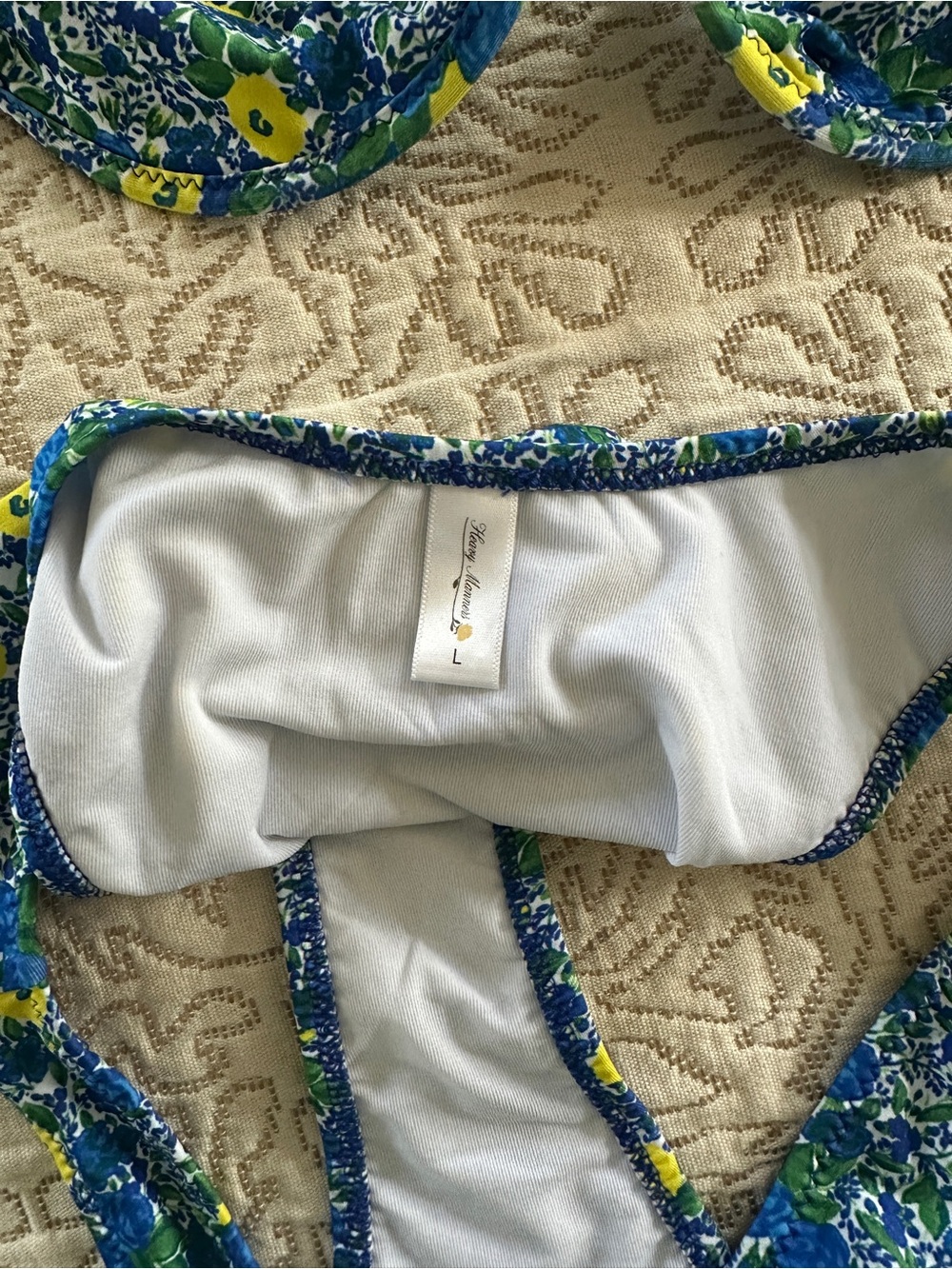 ‘Chapel of Love’ Classic Underwire Top and High Cut Cheeky Bottoms - Picture 6 of 7